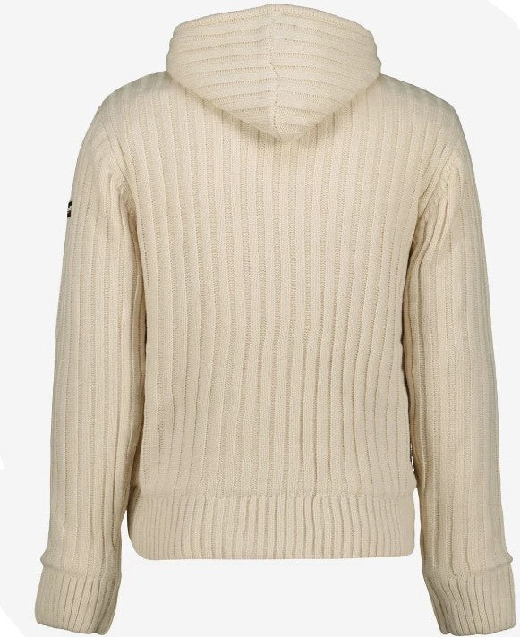 SCHOTT NYC CREAM BORG LINED HOODED COMBO JACKET 2XL RRP £115 BNWT