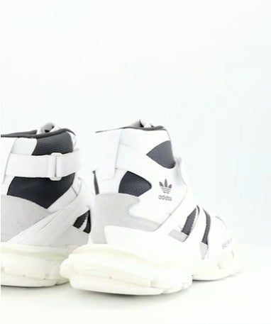 BALENCIAGA X ADIDAS TRACK FORUM HI-TOP LEATHER TRAINERS WHITE RRP £915 BNIB