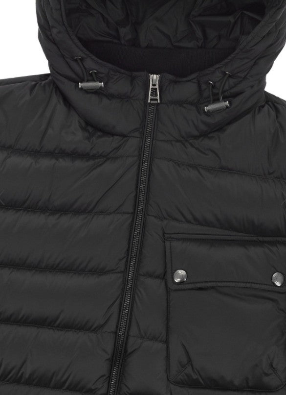 BELSTAFF STREAMLINE HOODED DOWN PUFFA JACKET BLACK UK46 3XL RRP £375 BNWT