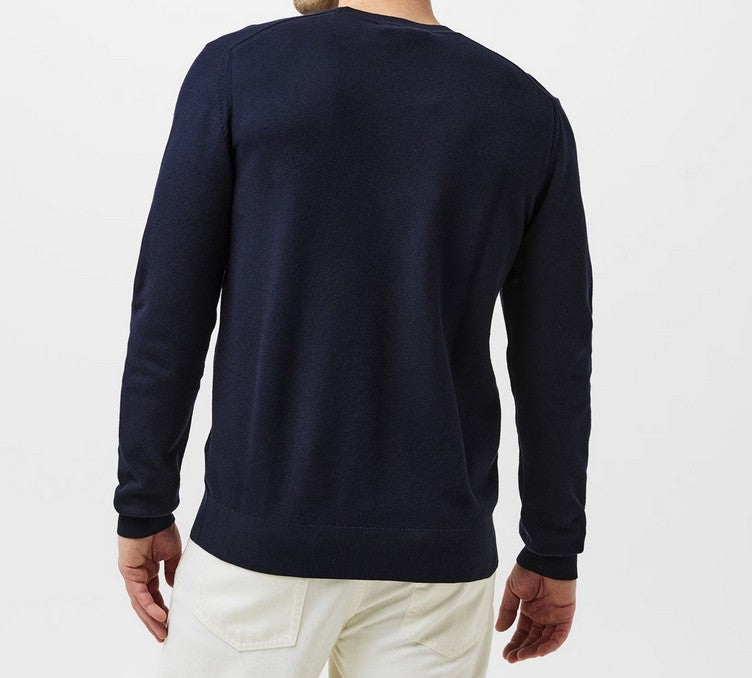 BELSTAFF DRIFT SILK/COTTON BLEND JUMPER PULLOVER DARK INK NAVY RRP £195 BNWT