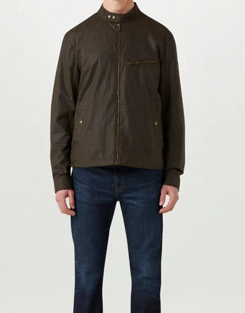 BELSTAFF WALKHAM WAX COTTON BIKER JACKET FADED OLIVE RRP £375 BNWT