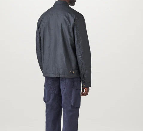 BELSTAFF WALKHAM WAX COTTON BIKER JACKET DARK NAVY UK48 4XL RRP £375 BNWT