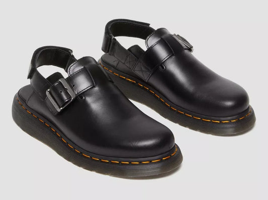 DR. MARTENS JORGE 2 BRANDO LEATHER SLINGBACK MULES BLACK UK 10 RRP £120 BNIB