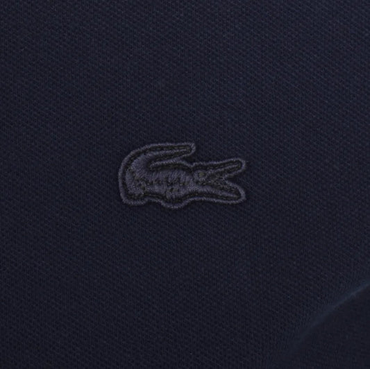 LACOSTE PIQUE COTTON TIPPED T-SHIRT NAVY BLUE SIZE (8) 3XL RRP £70 BNWT