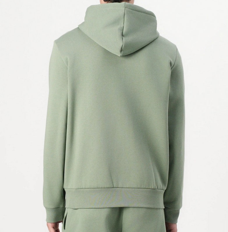 LACOSTE COTTON FLEECE FULL ZIP HOODIE SWEATSHIRT THYME GREEN 2XL RRP £125 BNWT