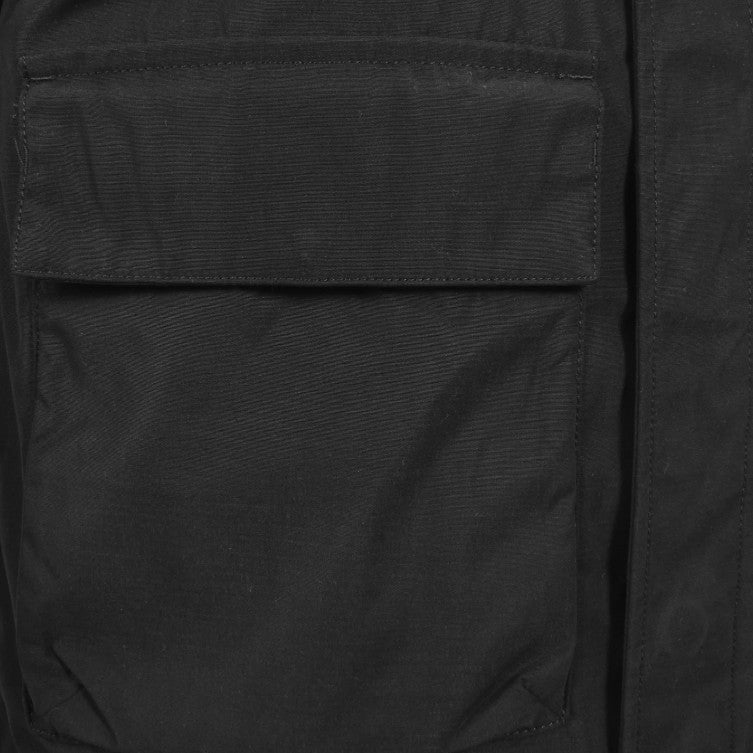 FRED PERRY RAGLAN UTILITY OVERSHIRT SHACKET JACKET BLACK 2XL RRP £150 BNWT