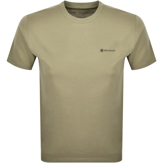 BELSTAFF 3 PACK COTTON SQUAD T-SHIRTS WHITE/FATIGUE GREEN/OLD SILVER HEATHER NEW