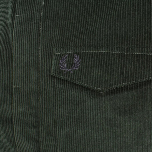 FRED PERRY CORDUROY OVERSHIRT JACKET COURT GREEN XL RRP £160 BNWT