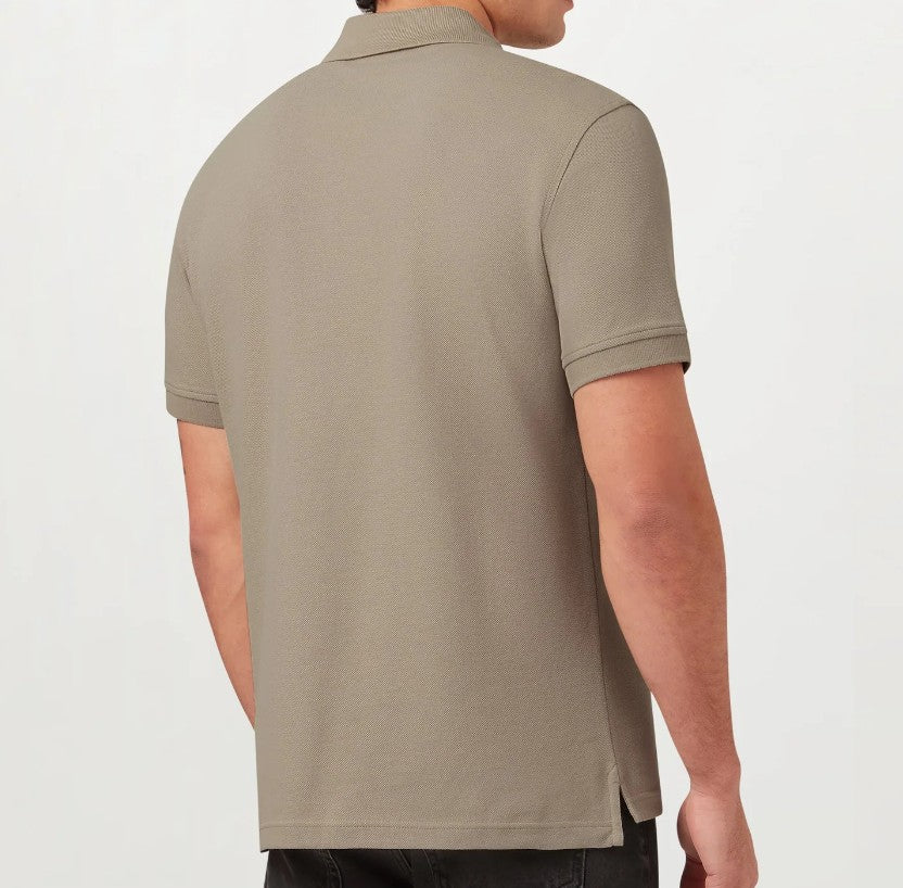 BELSTAFF PHOENIX PATCH PIQUE COTTON POLO SHIRT IN DARK SAND 2XL RRP £95 BNWT