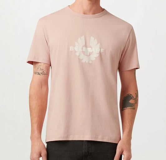 BELSTAFF SURFACE COTTON T-SHIRT DUSK PINK RRP £65 BNWT