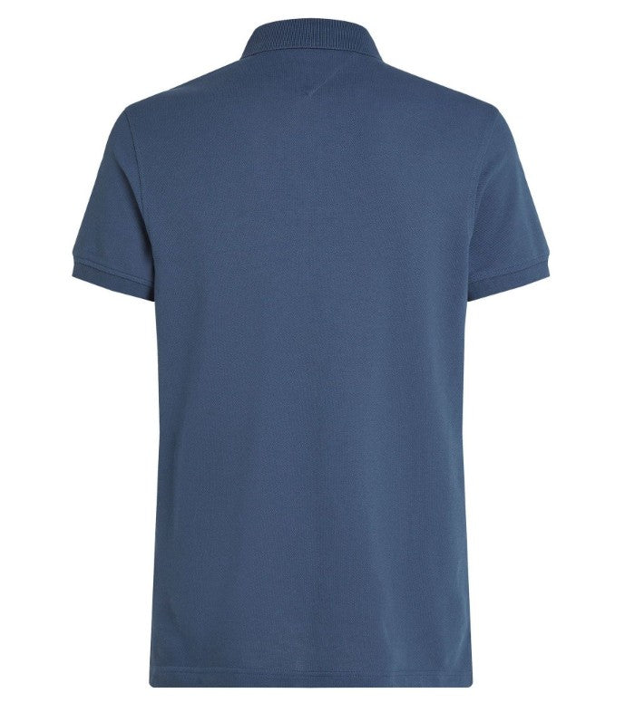 TOMMY HILFIGER SLIM FIT PIQUE COTTON POLO SHIRT TEAL BLUE LARGE RRP £75 BNWT