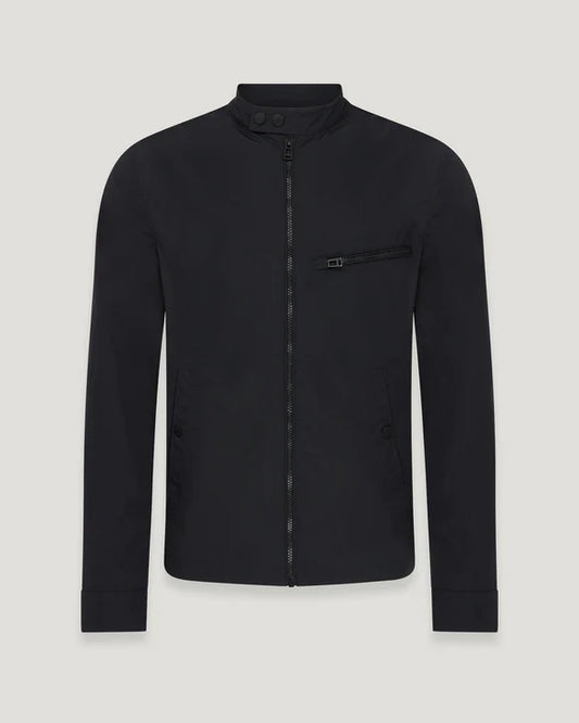 BELSTAFF WALKHAM ALPHA NYLON BIKER JACKET BLACK UK44 2XL RRP £275 BNWT