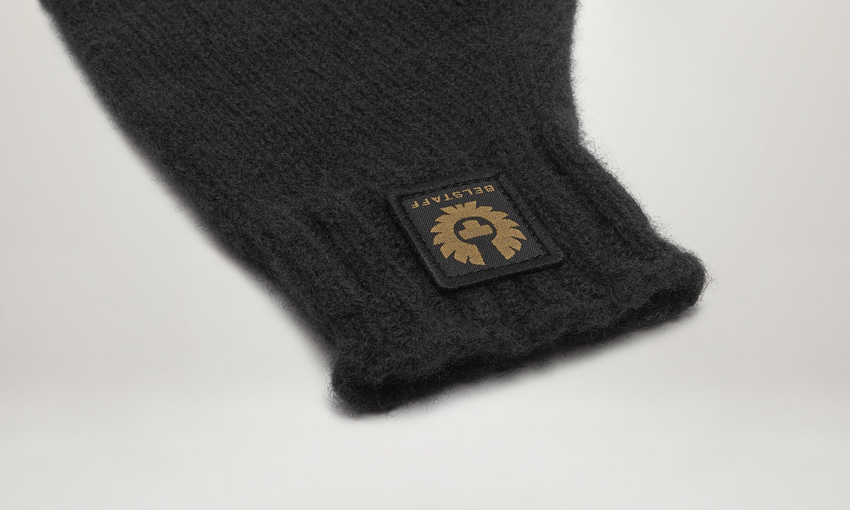 BELSTAFF MERINO WOOL WATCH GLOVES BLACK ONE SIZE BNWT