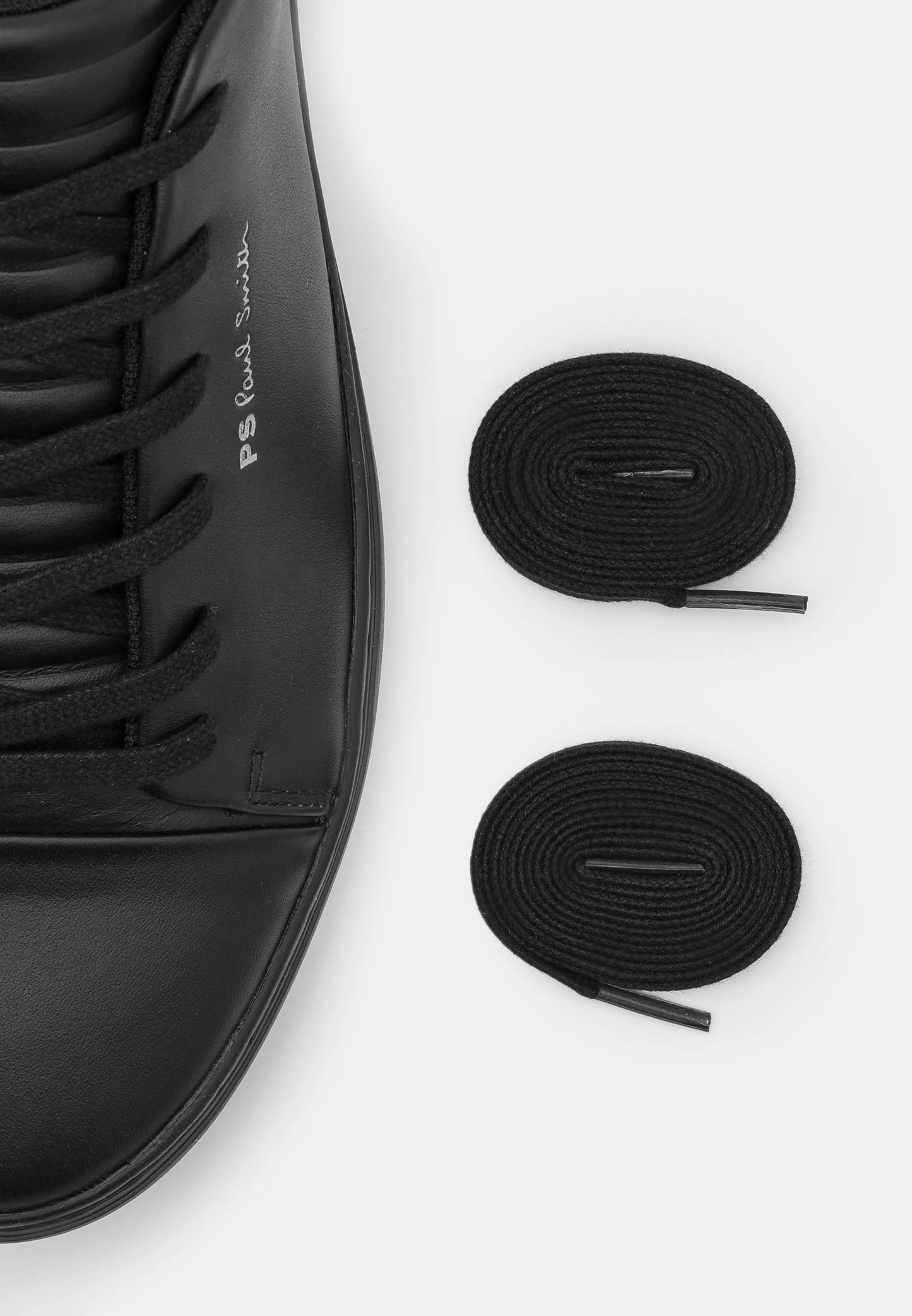 PAUL SMITH PS LEE LEATHER LOW TOP TRAINERS BLACK UK 10 RRP £195 BNIB