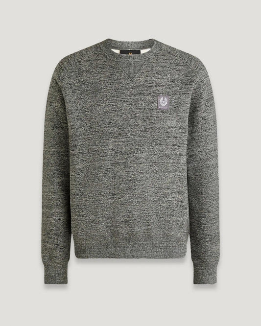 BELSTAFF ASSEMBLY SWEATSHIRT CHARCOAL GREY TWEED XL RRP £150 BNWT