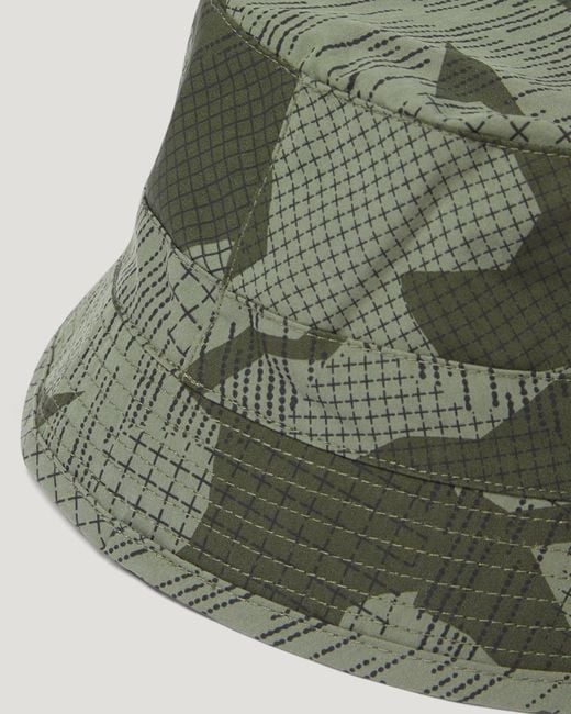 BELSTAFF CAMO NYLON/COTTON PHOENIX PATCH BUCKET HAT SURPLUS GREEN RRP £70 BNWT