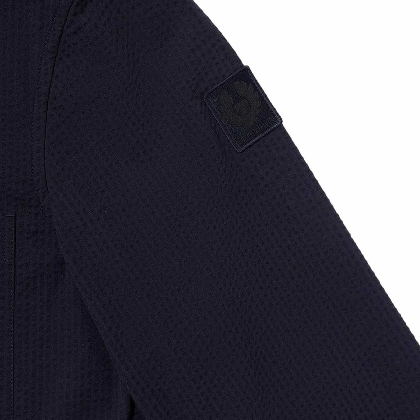 BELSTAFF CHANNEL COTTON BLEND SEERSUCKER TEXTURED OVERSHIRT DARK INK 2XL RRP £245 BNWT