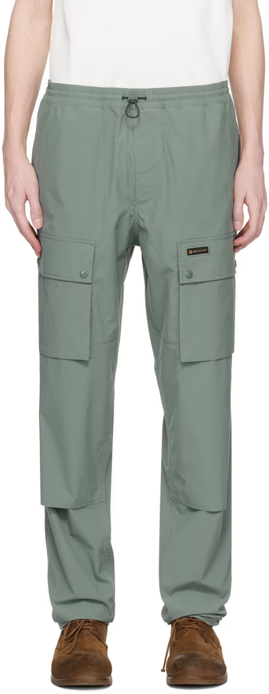 BELSTAFF CASTMASTER CARGO TROUSERS IN MINERAL GREEN XL RRP £250
