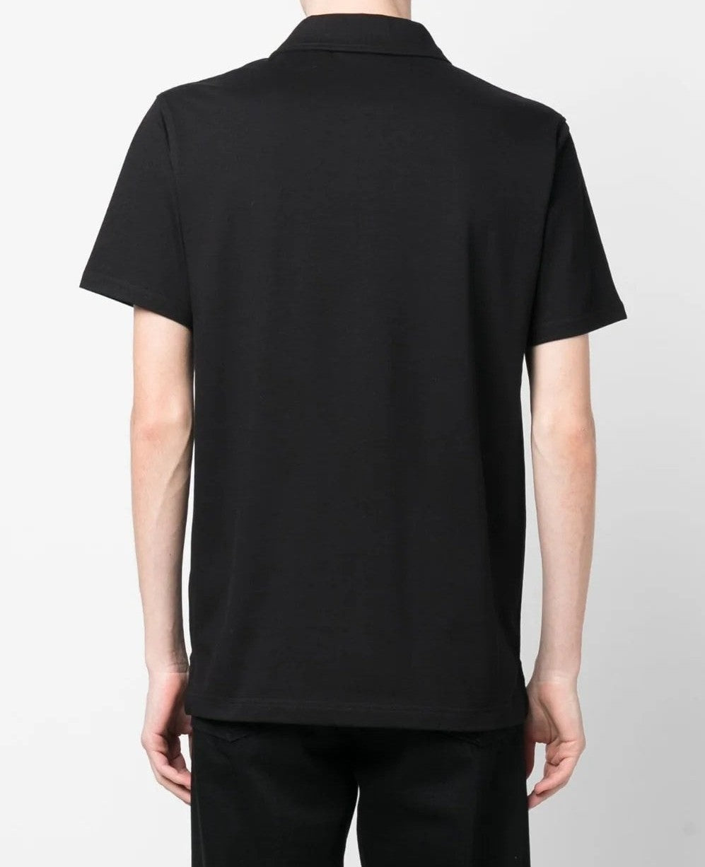 BELSTAFF MONITOR MICRO PIQUE COTTON POLO SHIRT IN BLACK M RRP £110 BNWT