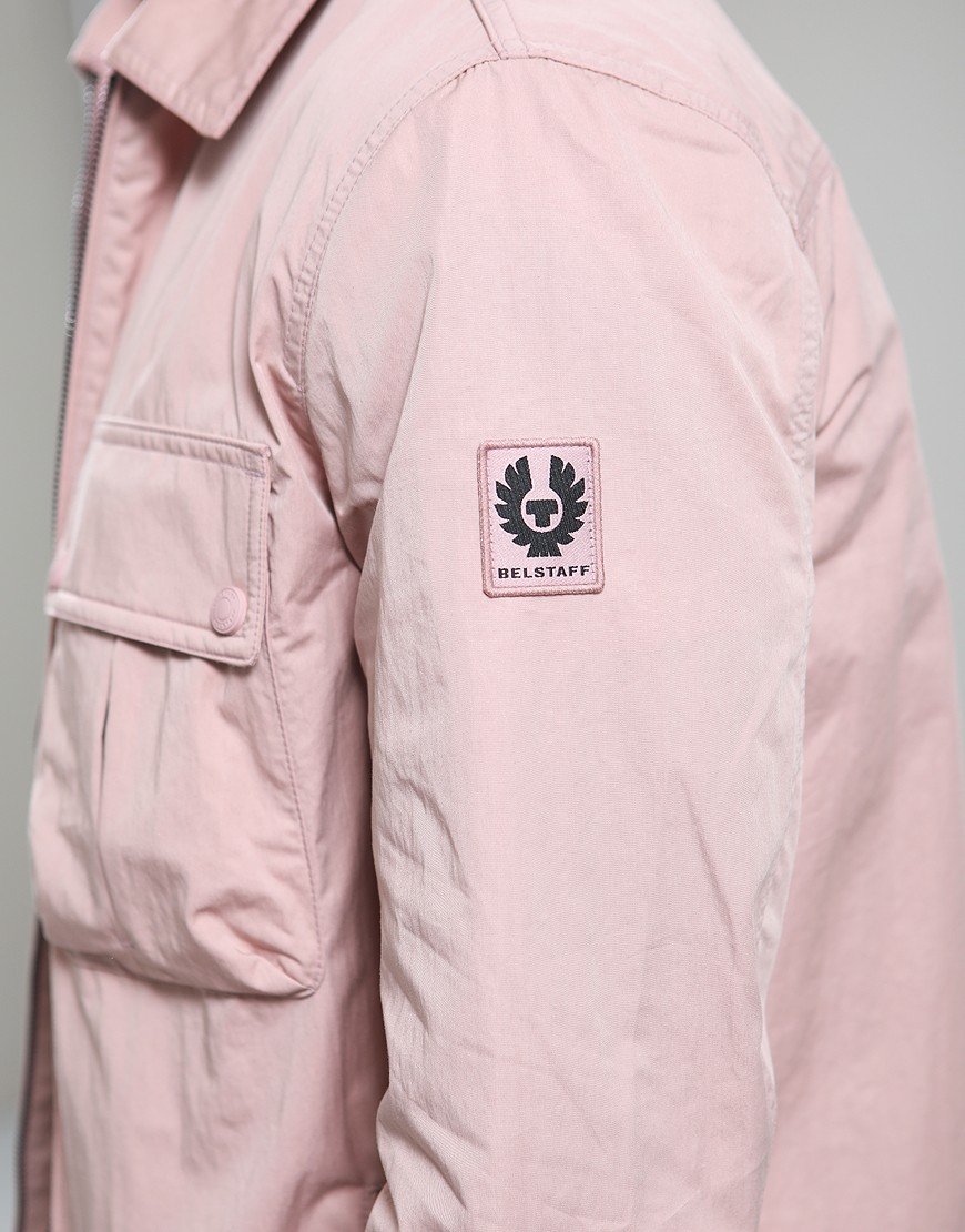 BELSTAFF DROME COTTON GABERDINE OVERSHIRT WOOD ROSE PINK 3XL RRP £195 BNWT