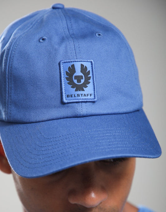 BELSTAFF TONAL PHOENIX PATCH COTTON BASEBALL CAP MARINE BLUE ONE SIZE RRP £50 BNWT