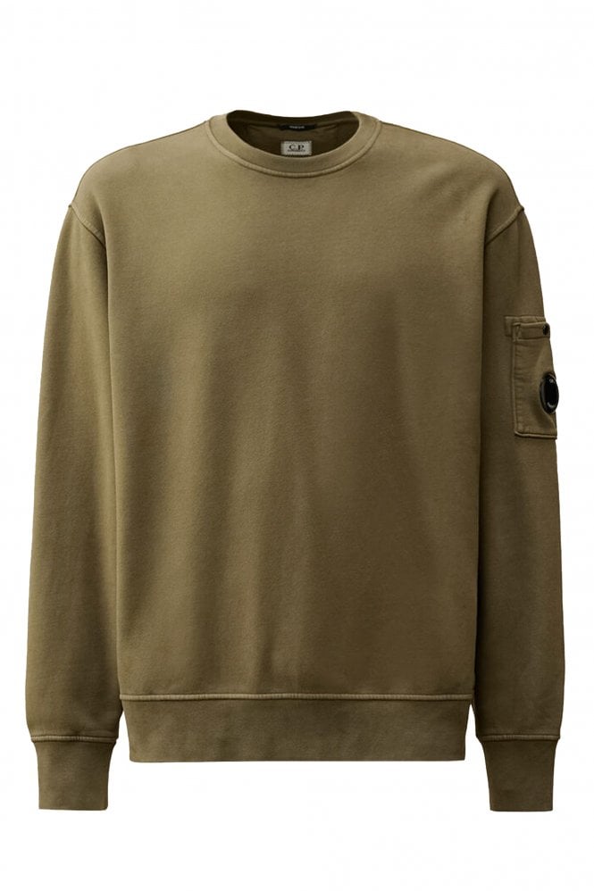 CP COMPANY DIAGONAL LENS COTTON FLEECE SWEATSHIRT GREEN 2XL RRP £210 BNWT