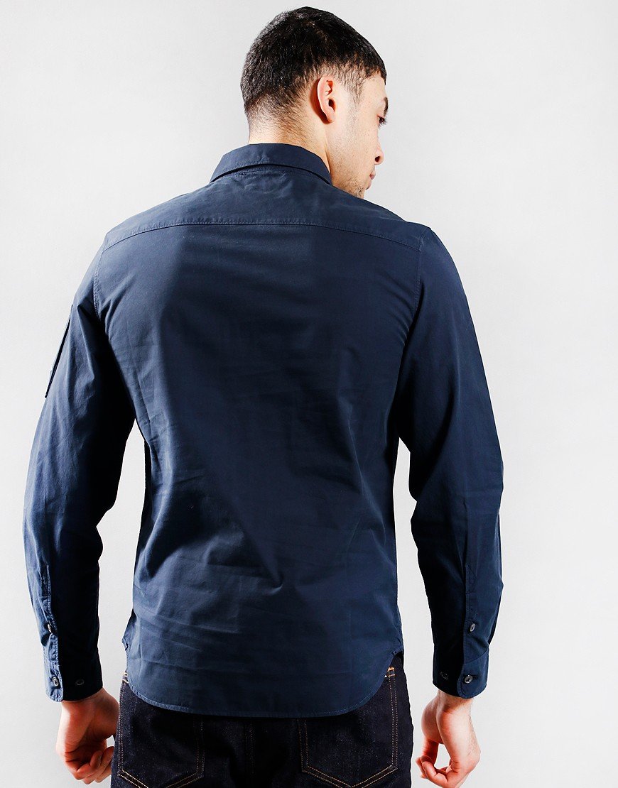 CP COMPANY FULL ZIP GABERDINE OVERSHIRT JACKET NAVY 2XL RRP £315 BNWT