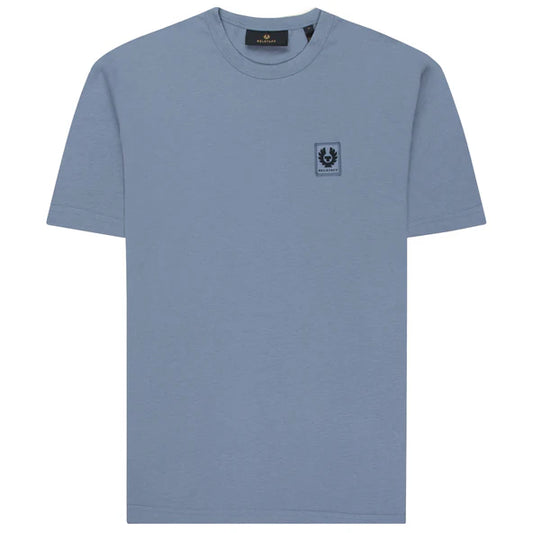 BELSTAFF PHOENIX PATCH COTTON T-SHIRT BLUE FLINT SMALL RRP £60 BNWT