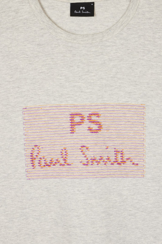 PAUL SMITH REGULAR FIT ORGANIC COTTON BOX LOGO T-SHIRT OFF WHITE M RRP £70 BNWT