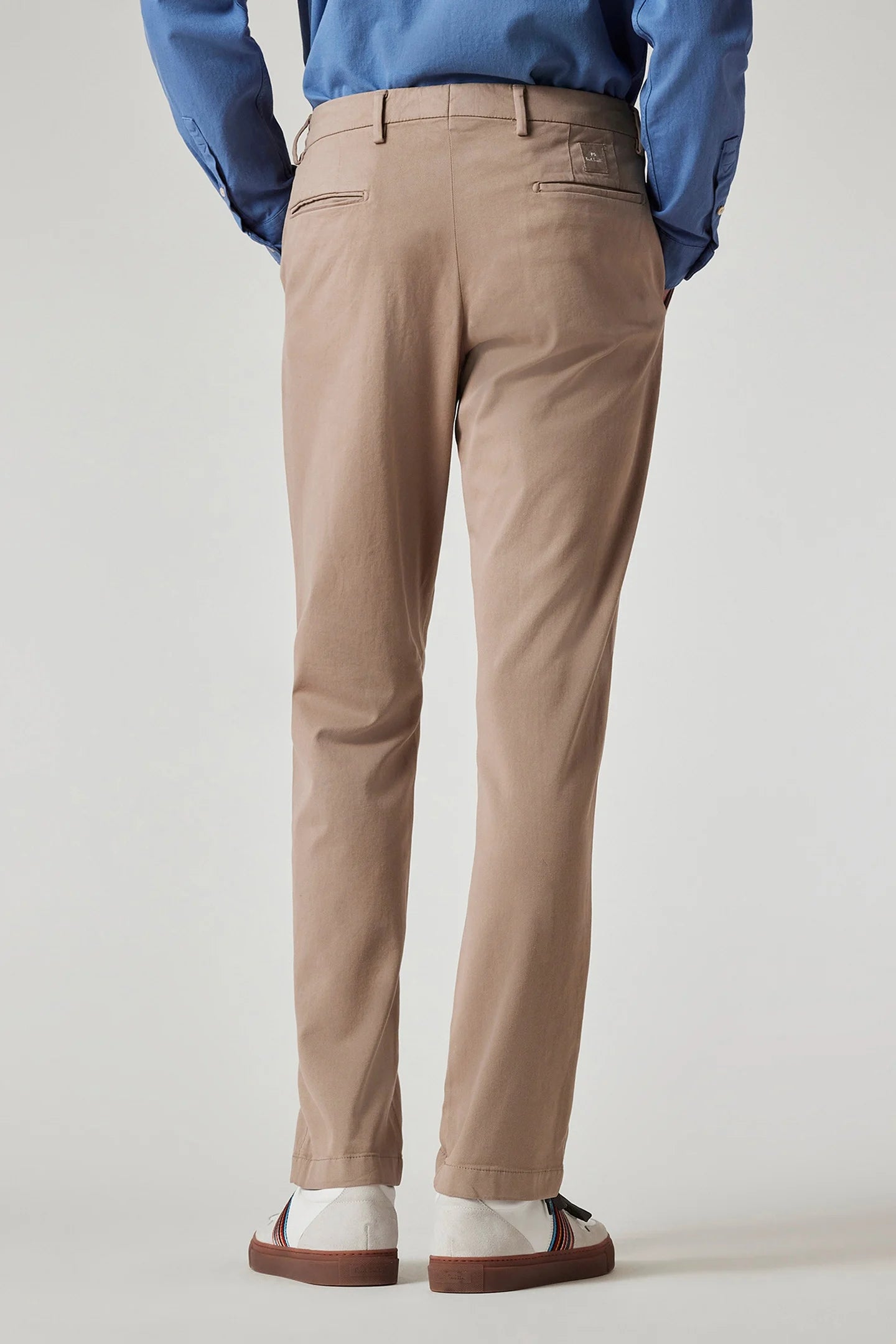 PAUL SMITH PS BADGE MID FIT CHINO TROUSERS TAN BROWN 38 LONG RRP £150 BNWT