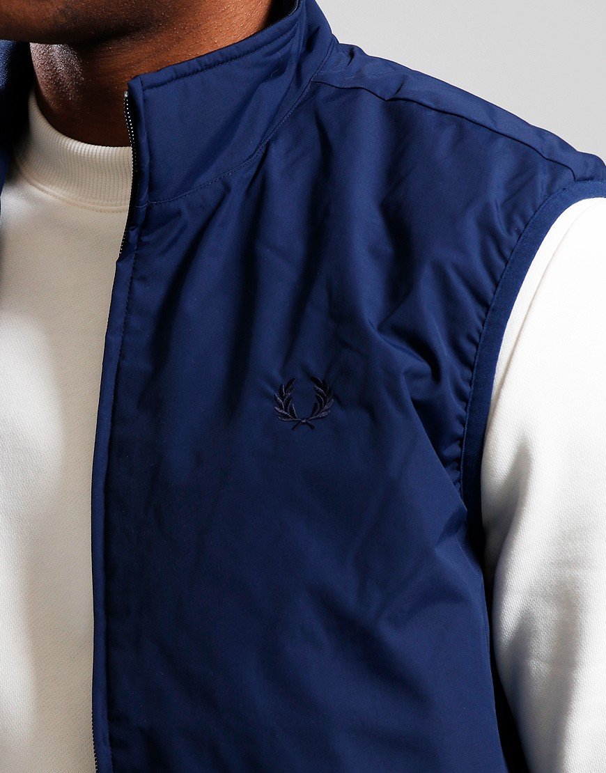 FRED PERRY BRENTHAM NYLON GILET TENNIS BLUE LARGE RRP £130 BNWT