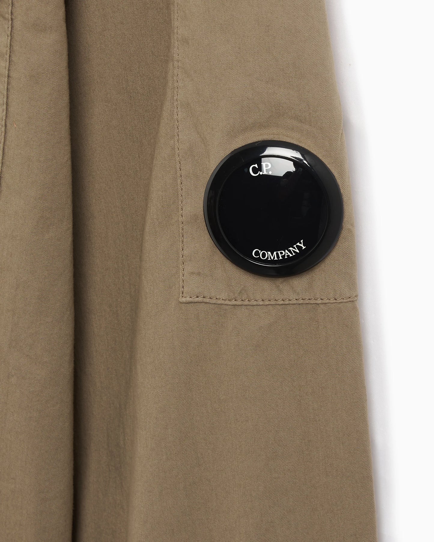 CP COMPANY FULL ZIP GABERDINE OVERSHIRT JACKET VINTAGE KHAKI 2XL RRP £315 BNWT