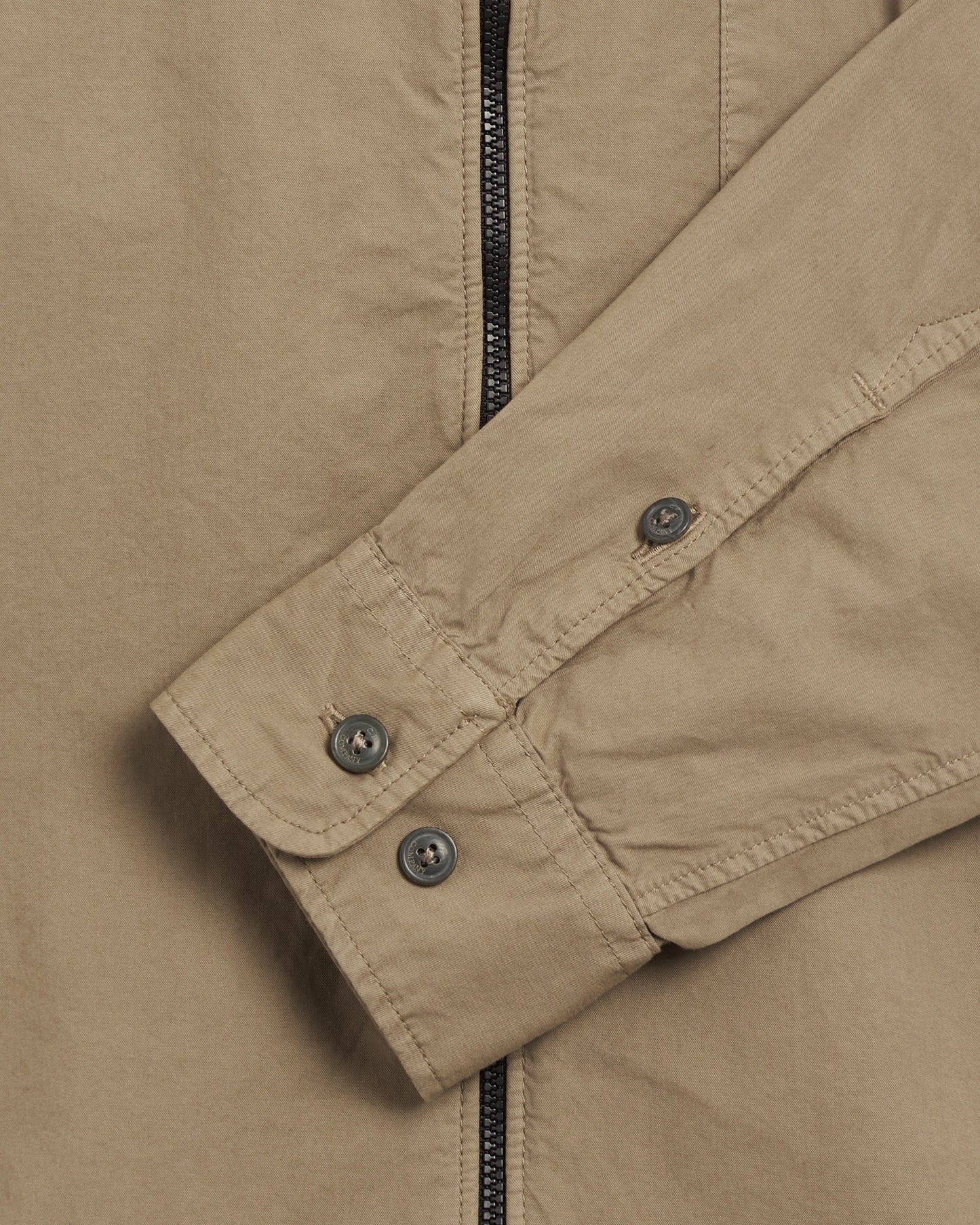 CP COMPANY FULL ZIP GABERDINE OVERSHIRT JACKET VINTAGE KHAKI 2XL RRP £315 BNWT