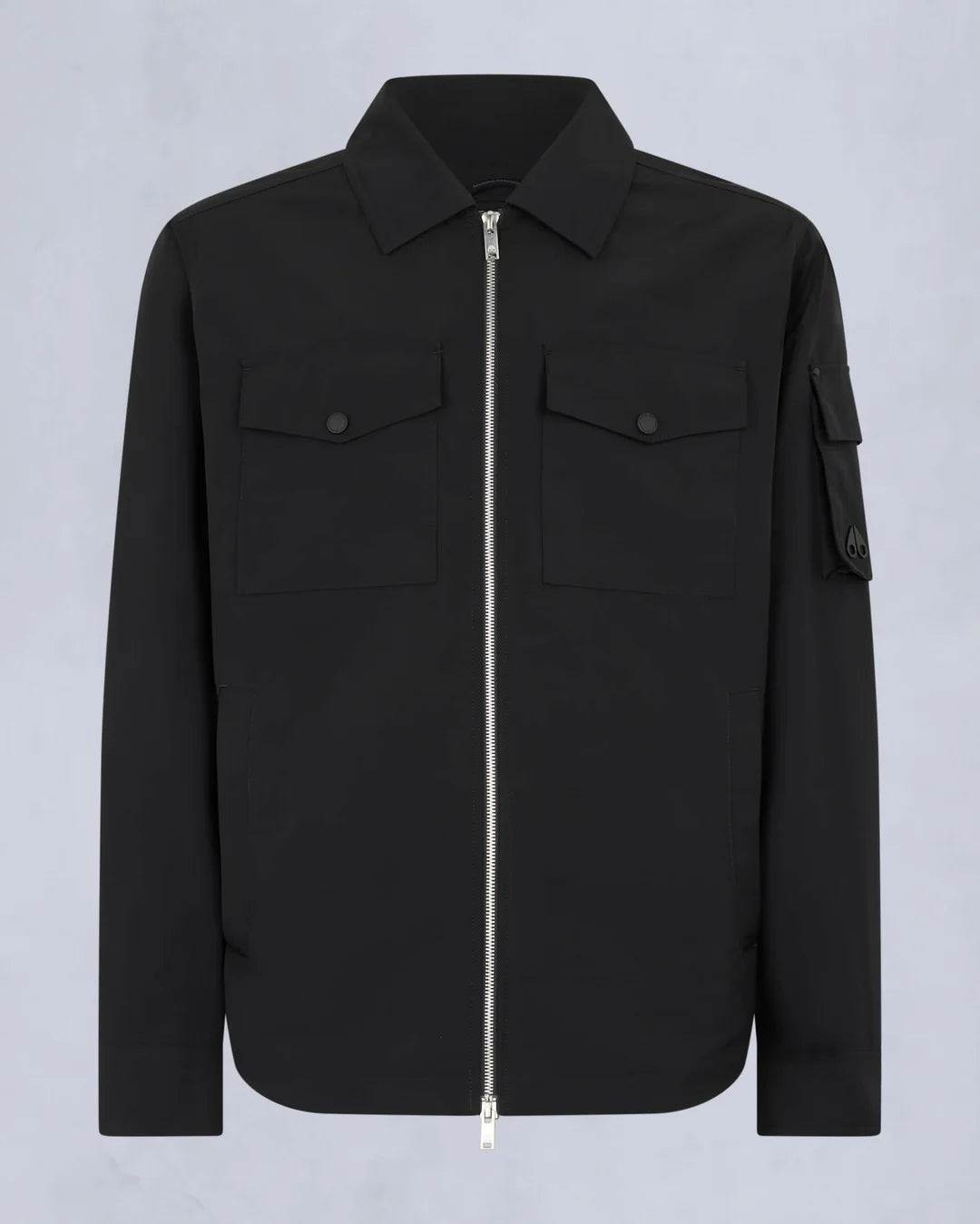 MOOSE KNUCKLES CHARLESBOURG MEMORY SHELL JACKET BLACK LARGE RRP £295 BNWT