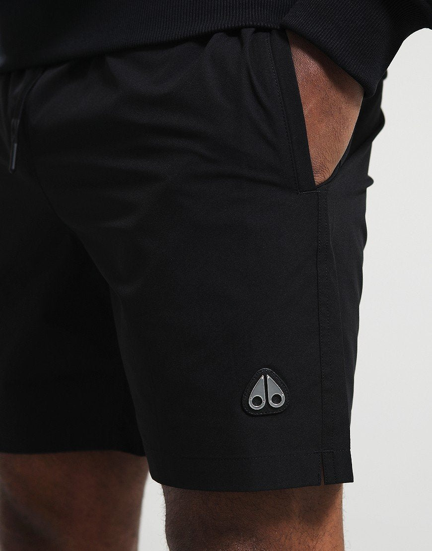 MOOSE KNUCKLES METAL LOGO SWIM SHORTS BLACK XL RRP £150