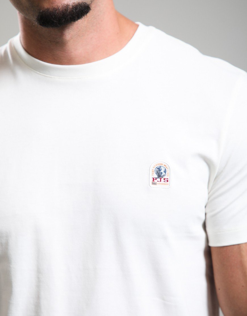 PARAJUMPERS PATCH LOGO COTTON T-SHIRT WHITE 3XL RRP £80 BNWT
