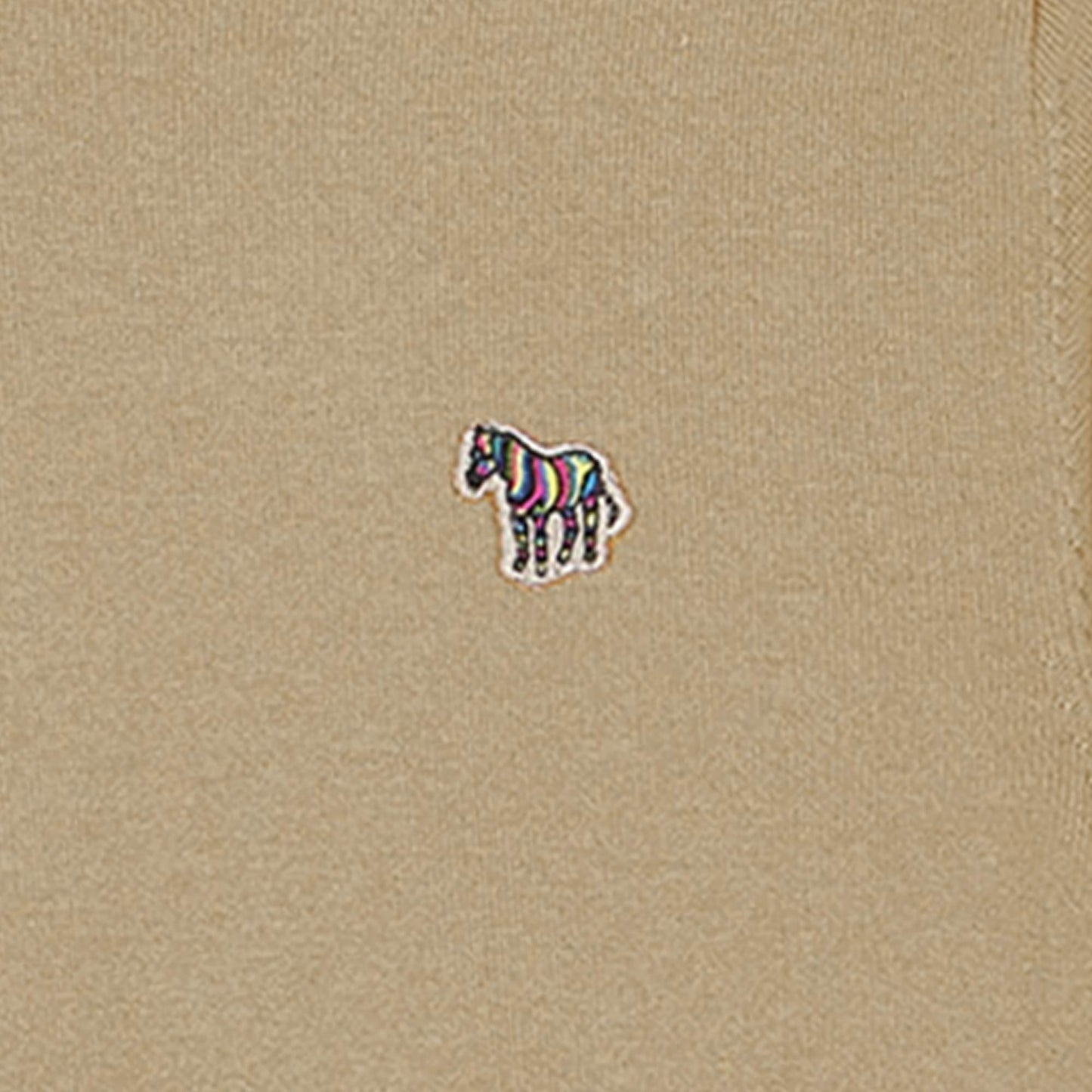 PAUL SMITH ORGANIC COTTON CREW NECK ZEBRA LOGO JUMPER BEIGE RRP £125 BNWT