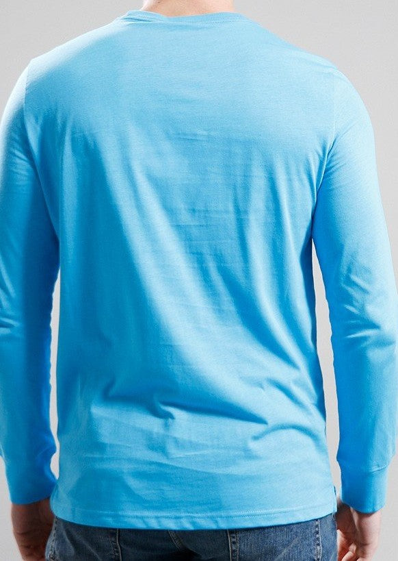 PAUL SMITH ZEBRA LOGO LONG SLEEVE LOGO COTTON T-SHIRT TURQUOISE RRP £70 BNWT