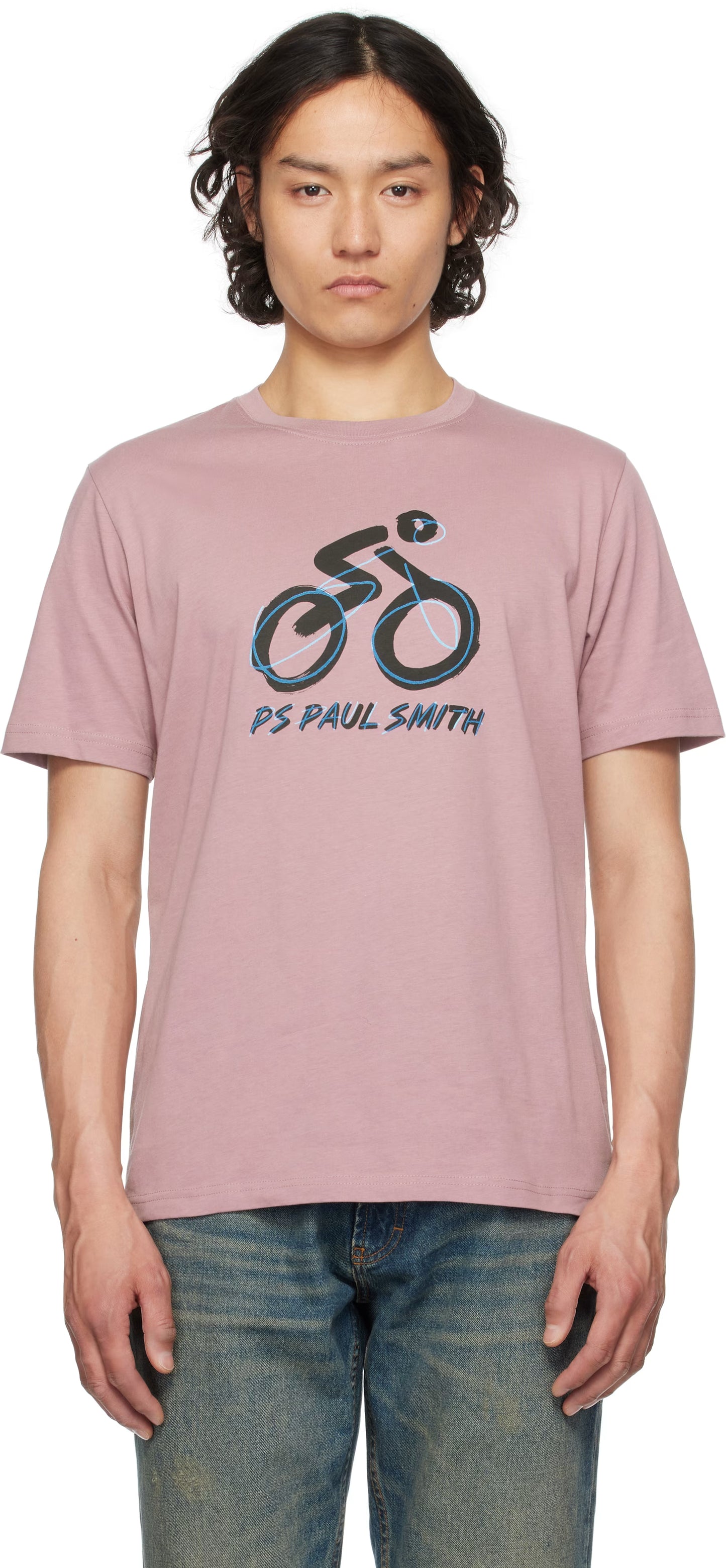 PAUL SMITH PS BIKE COTTON T-SHIRT LILAC PURPLE RRP £70 BNWT