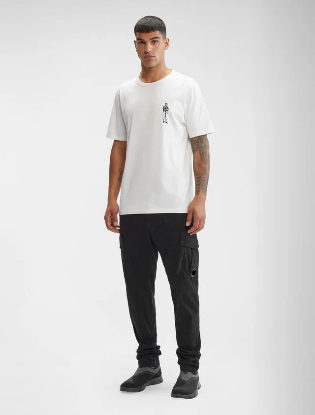 C.P. COMPANY 124A STRETCH SATEEN LENS CARGO PANTS BLACK IT56 3XL RRP £280 BNWT