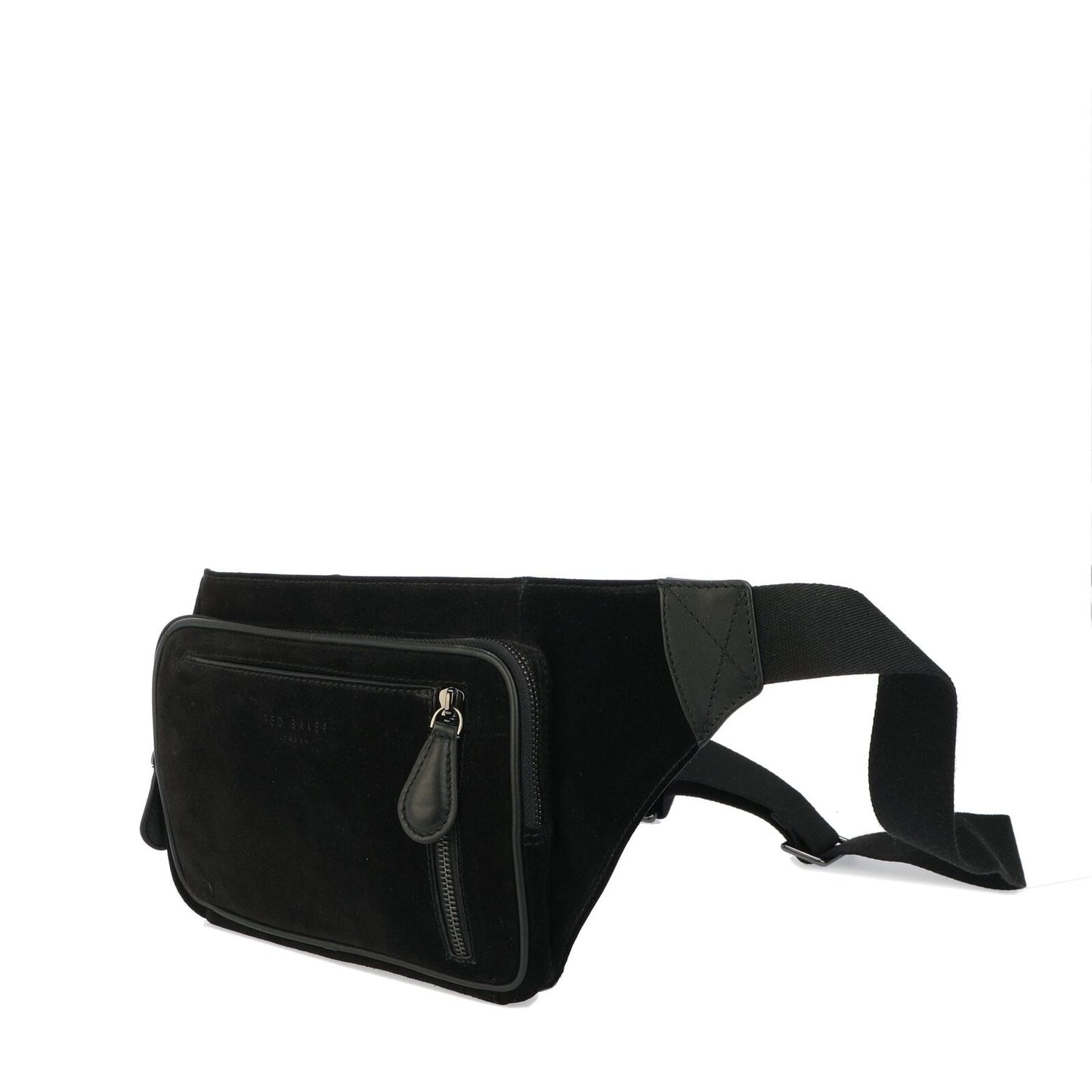 TED BAKER JACOOB BLACK SUEDE LEATHER CROSSBODY BAG OR WAIST BAG RRP £165 BNWT