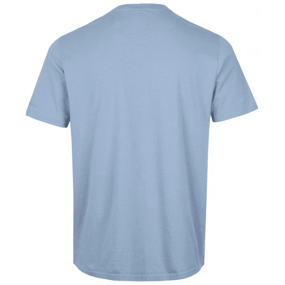 MOOSE KNUCKLES DULUTH PIQUE COTTON T-SHIRT SEA BLUE RRP £85 BNWT