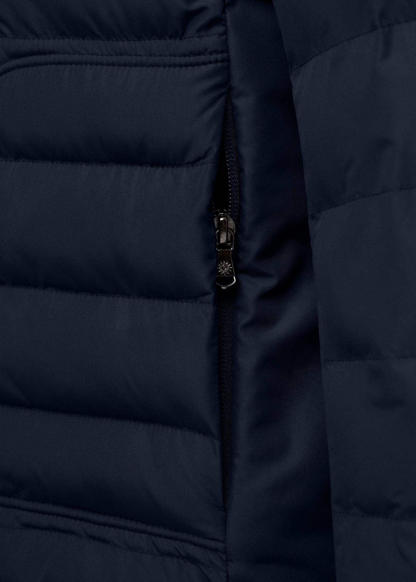 SANDBANKS RACER MICRO DOWN PUFFA JACKET RECYCLED POLYESTER NAVY RRP £365 NEW
