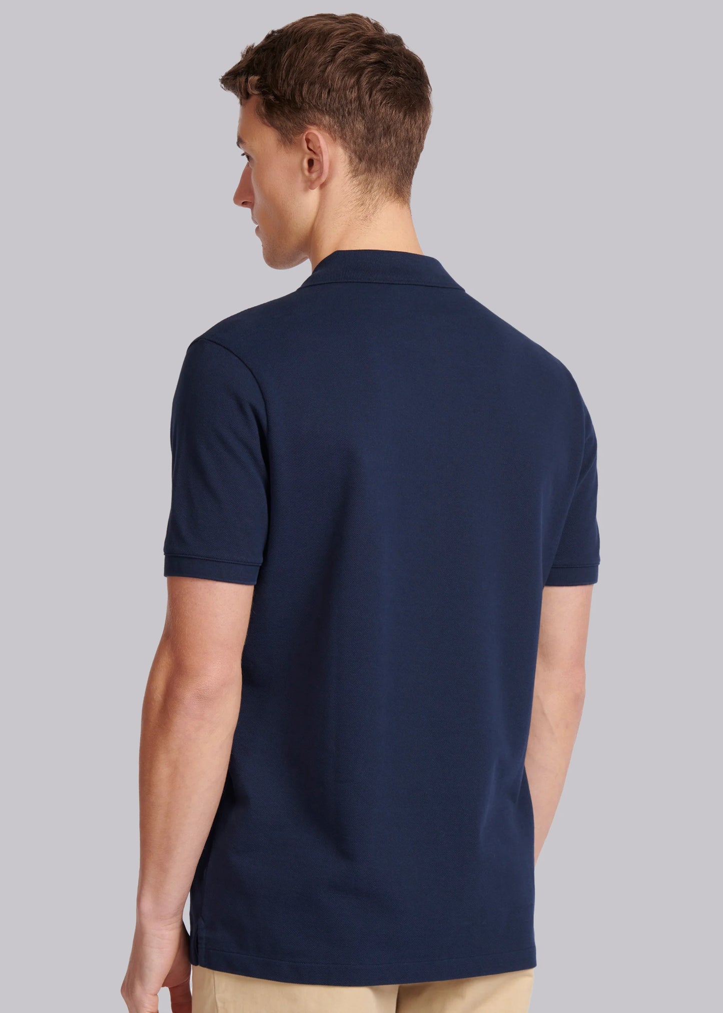 SANDBANKS LARGE FELT BELT BADGE LOGO POLO SHIRT NAVY 2XL RRP £125 BNWT