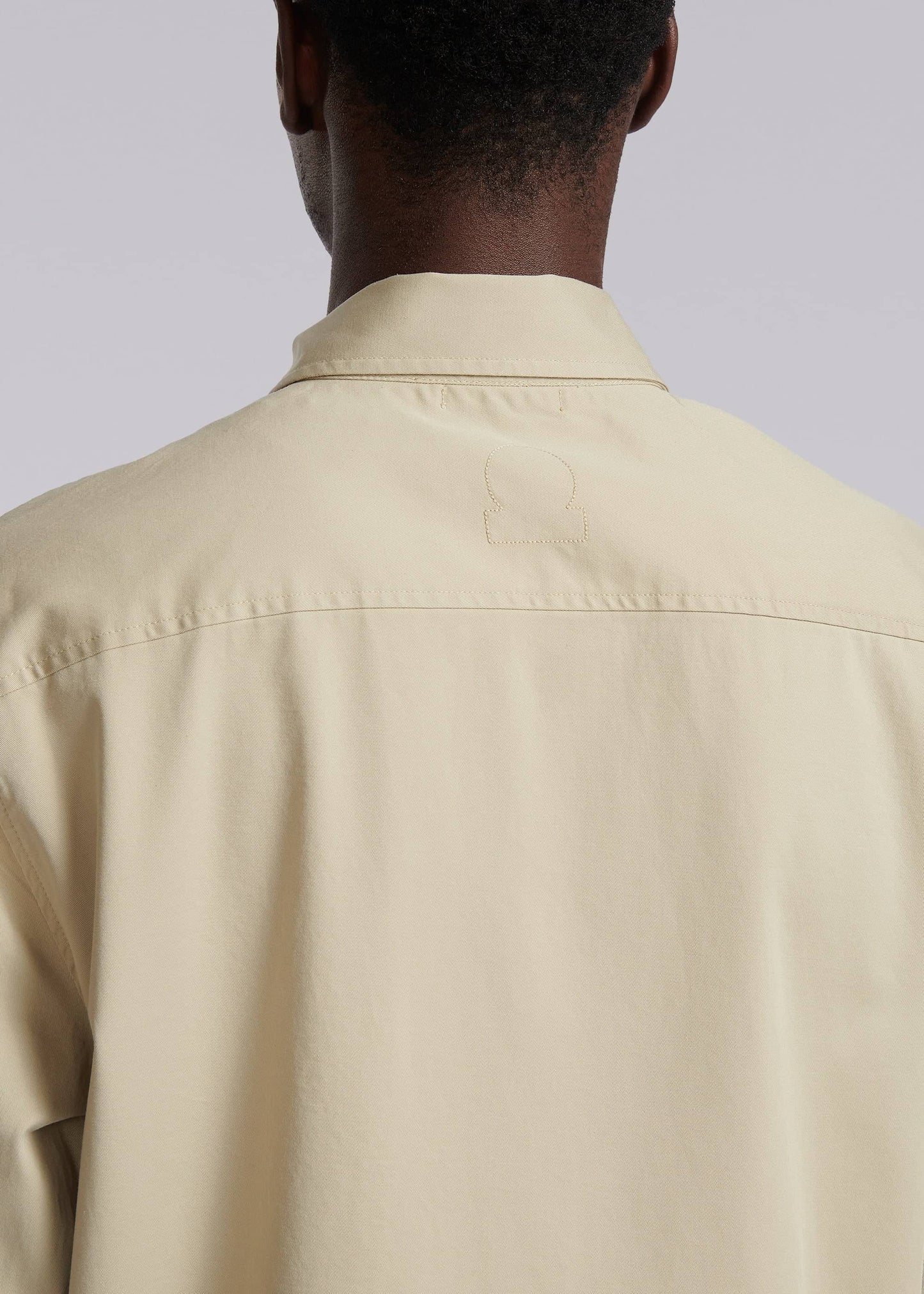 SANDBANKS GABERDINE COTTON ZIP UP OVERSHIRT JACKET STONE BEIGE RRP £245 BNWT