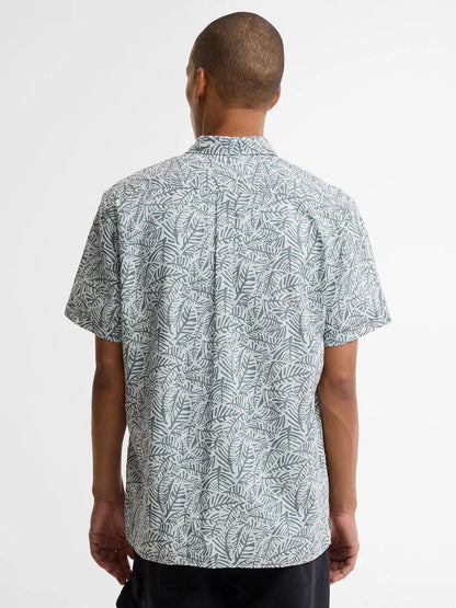 BARBOUR DEARHAM SHORT SLEEVE COTTON SHIRT DUSTY SLATE XL RRP £80 BNWT