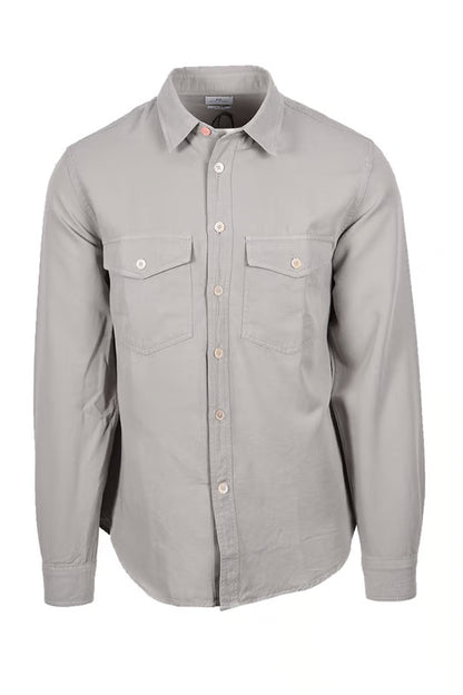 PAUL SMITH PS COTTON LONG SLEEVE SHIRT SMOKE GREY MEDIUM RRP £165 BNWT