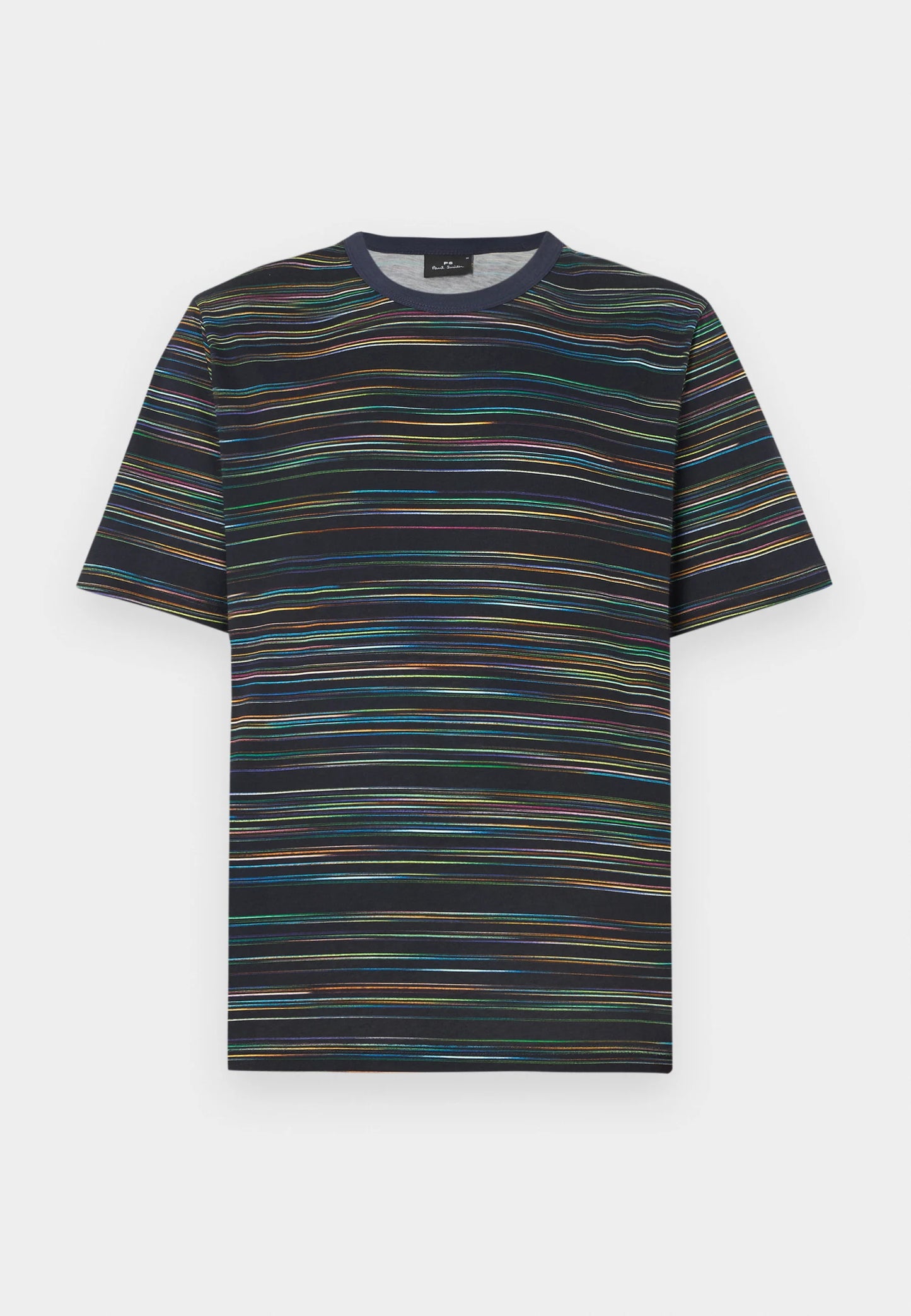 PAUL SMITH PS MULTI COLOUR STRIPE ORGANIC COTTON T-SHIRT NAVY XL RRP £90 BNWT