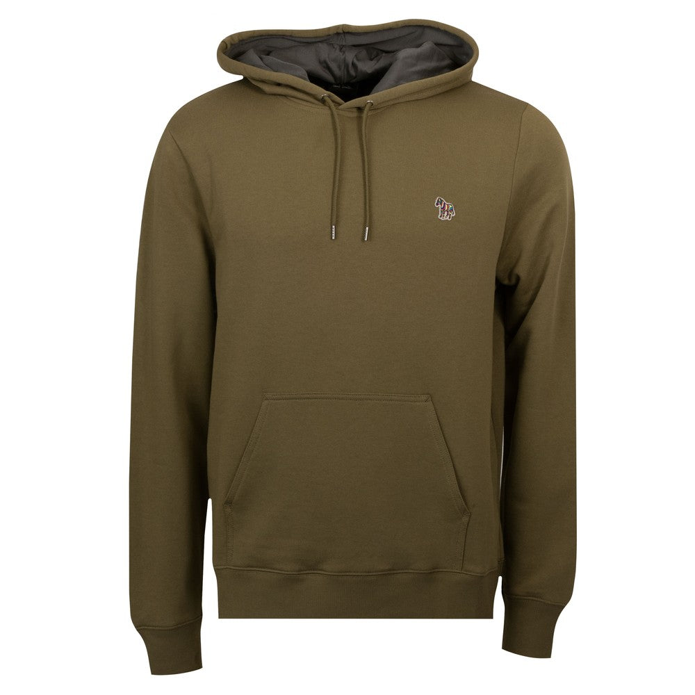 PAUL SMITH PS ZEBRA COTTON HOODED SWEATSHIRT HOODIE KHAKI GREEN RRP £150 NEW