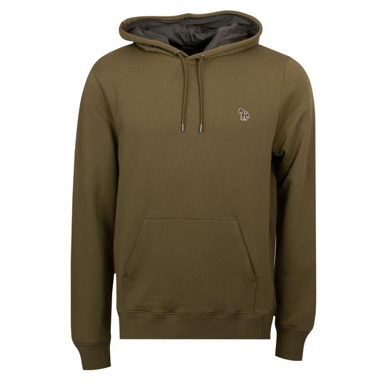 PAUL SMITH PS ZEBRA COTTON HOODED SWEATSHIRT HOODIE KHAKI GREEN RRP £150 NEW